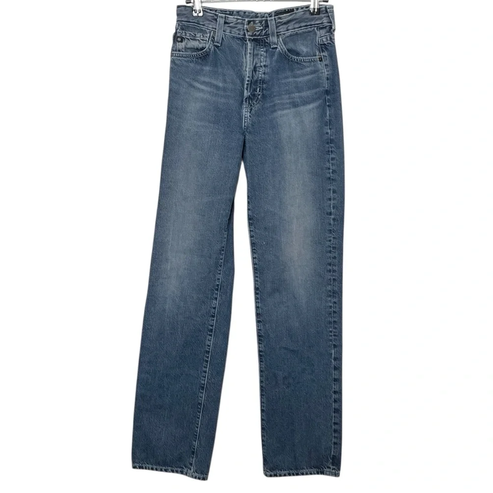 Adriano Goldschmied AG Alexxis Jeans Women’s 25 Blue High Rise‎ Straight Vintage